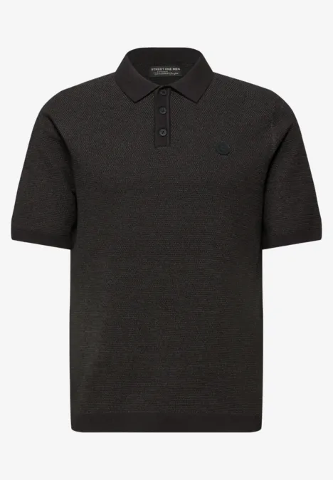 Trui met korte mouwen basic black