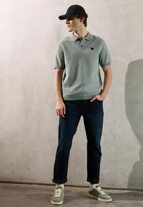 Kurzarmpullover dusty mint