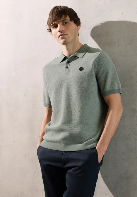 Kurzarmpullover dusty mint