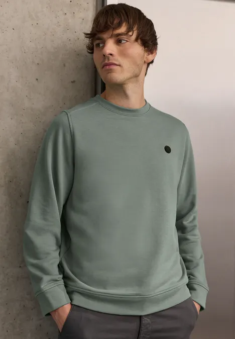 Sweat-shirt à col rond dusty mint