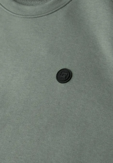 Sweater met ronde hals dusty mint