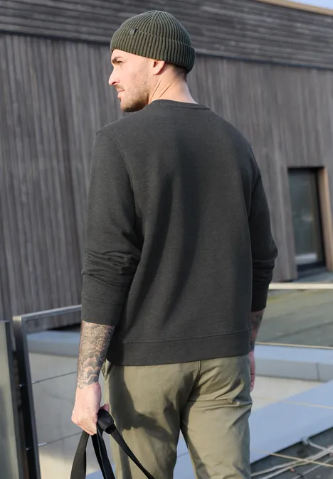 Sweater met ronde hals oil grey