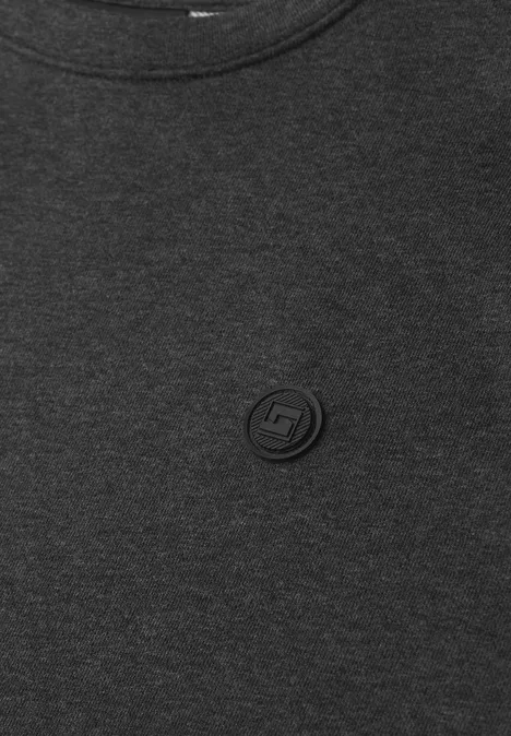 Sweater met ronde hals oil grey