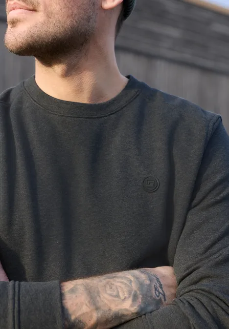 Sweater met ronde hals oil grey