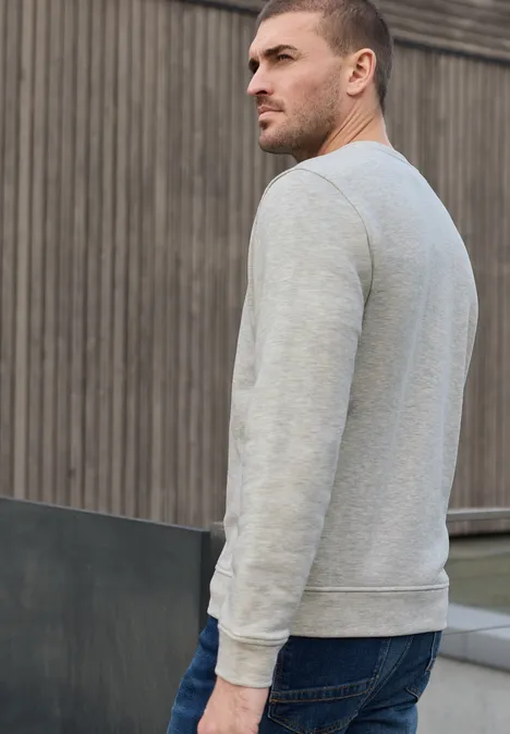 Sweater met ronde hals white sand