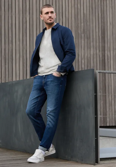 Sweater met ronde hals white sand