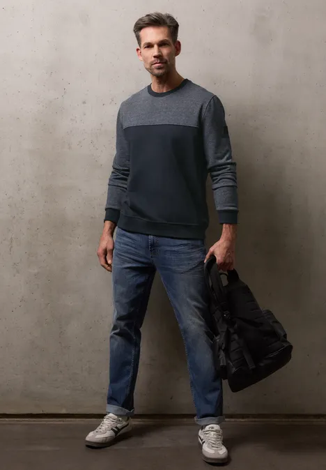 Bluza z mieszanką kolorów dark ink blue