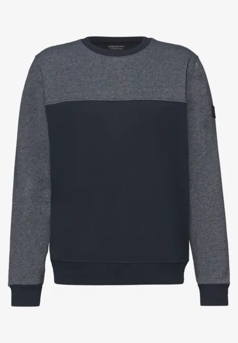 Color-Mix Sweatshirt dark ink blue