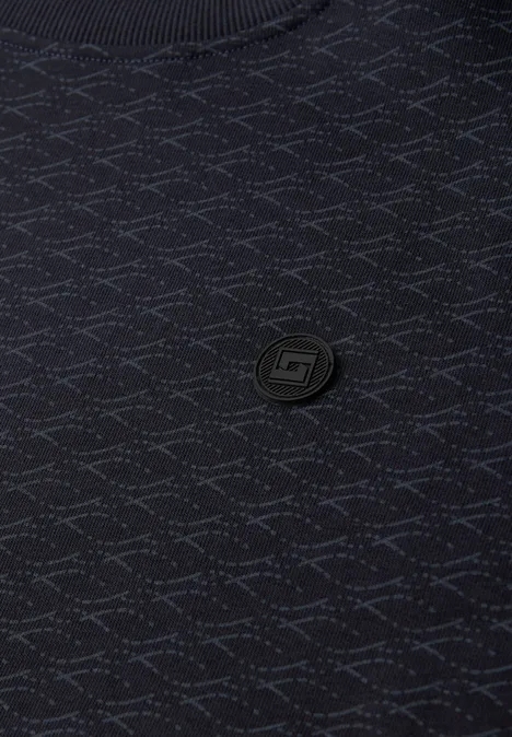 Gemustertes Sweatshirt dark ink blue Gemustertes Sweatshirt dark ink blue