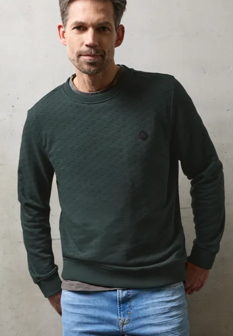 Gemustertes Sweatshirt sea green Gemustertes Sweatshirt sea green