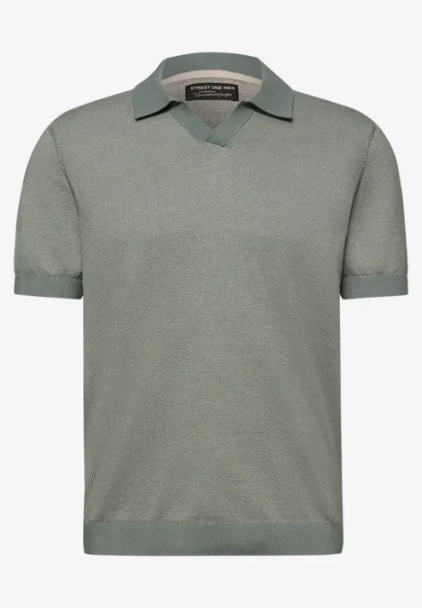 Polo en tricot dusty mint