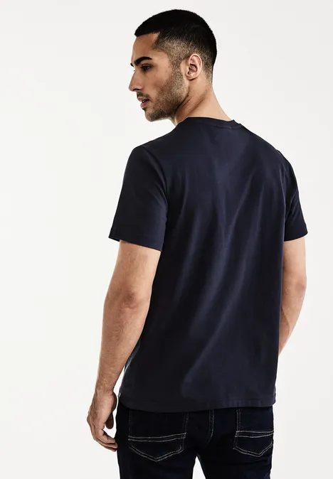 T-shirt basique de couleur unie eclipse blue