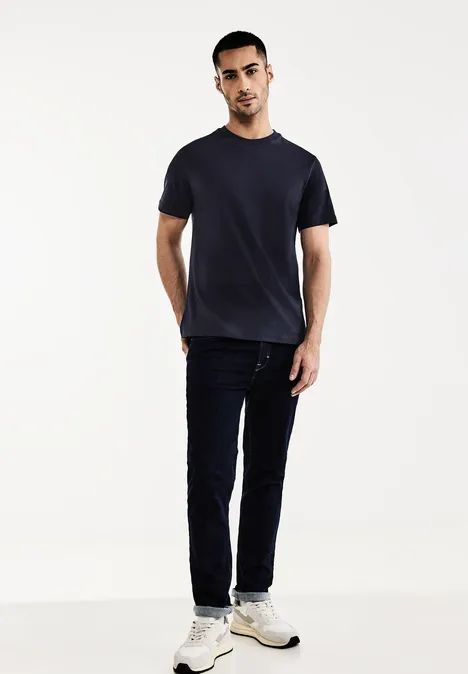 T-shirt basique de couleur unie eclipse blue