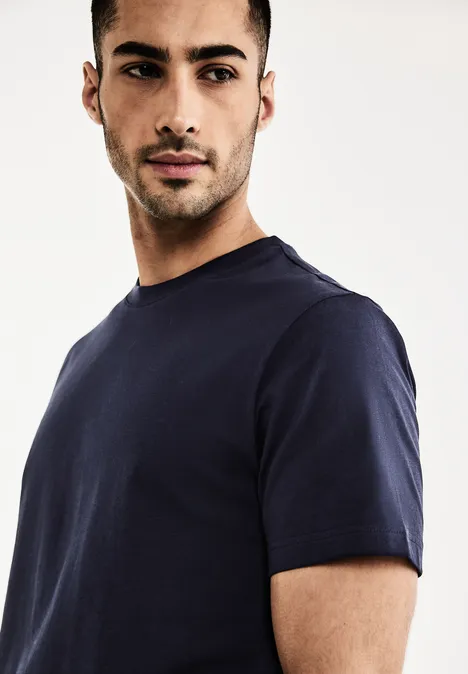 T-shirt basique de couleur unie eclipse blue