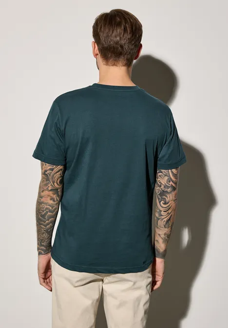 Koszulka Basic w jednolitym kolorze endless green Koszulka Basic w jednolitym kolorze endless green