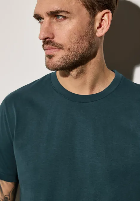 Koszulka Basic w jednolitym kolorze endless green Koszulka Basic w jednolitym kolorze endless green