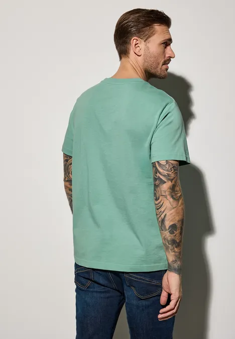 T-shirt basique en couleur unie mint green