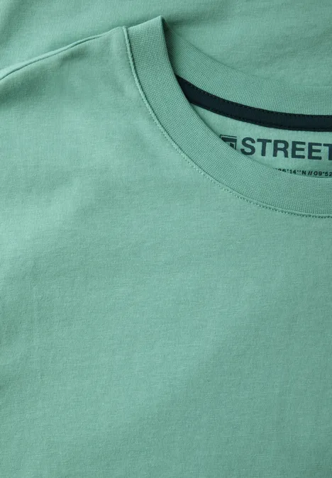 T-shirt basique en couleur unie mint green