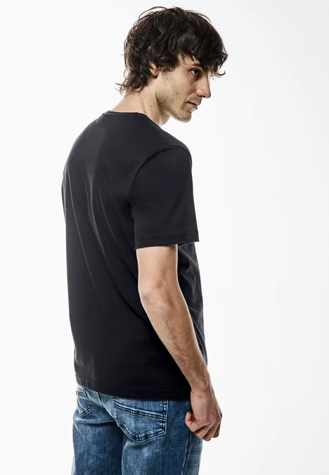 Gemêleerd T-shirt deep blue