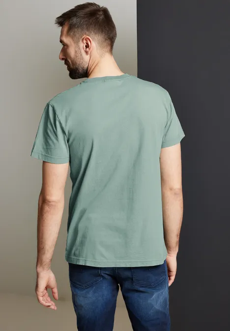 T-shirt aspect délavé dust green