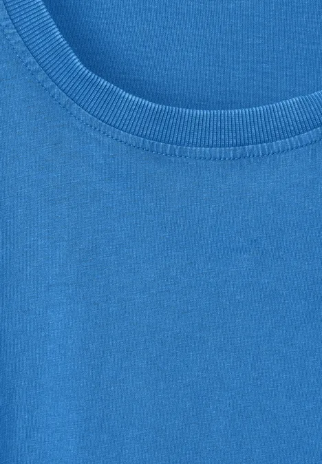 T-shirt aspect délavé classic blue