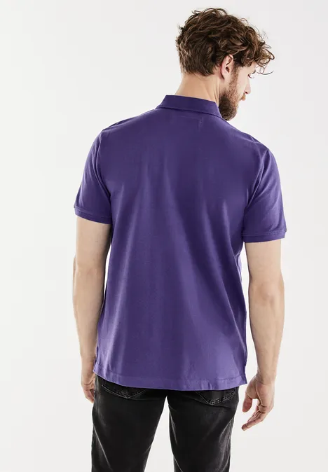 Polo en tissu piqué ultra violet
