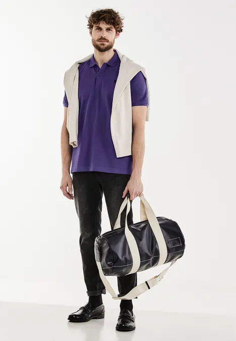 Polo en tissu piqué ultra violet