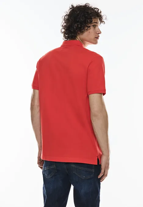 Polo en tissu piqué pure orange