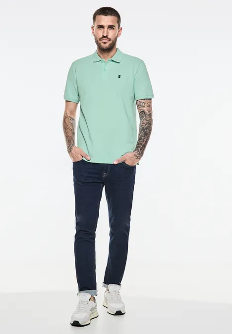 Polo basique light turquoise