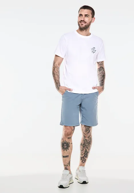 T-shirt avec imprimé sur la poitrine White