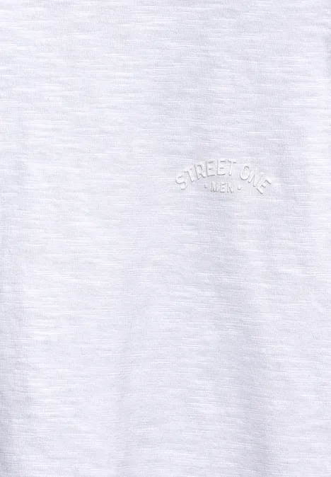 T-shirt en fil flammé White