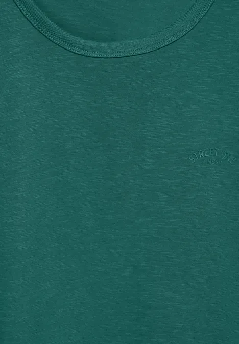 T-shirt en fil flammé palm green