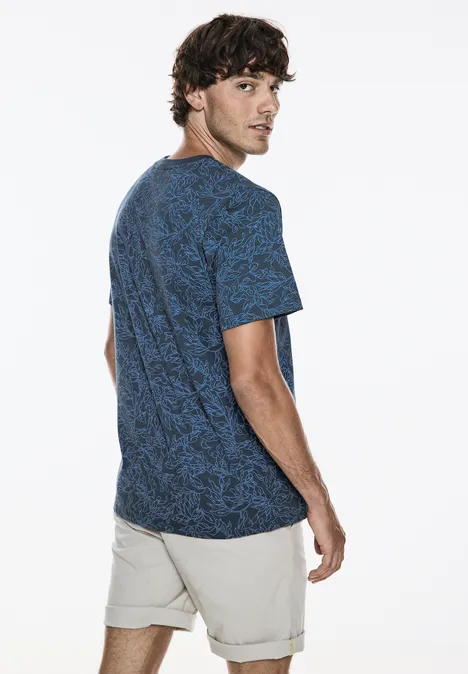 T-shirt à imprimé marine blue