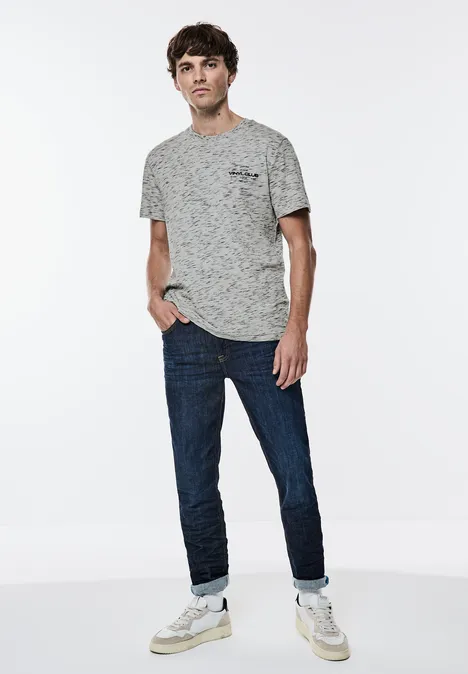 T-shirt à l'aspect mélangé warm grey melange