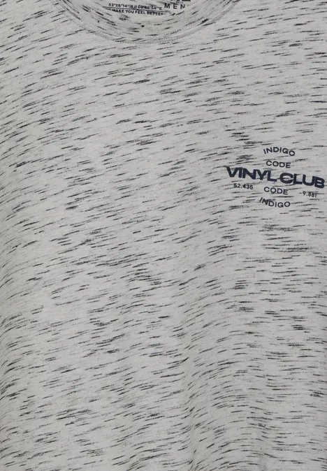 T-shirt à l'aspect mélangé warm grey melange