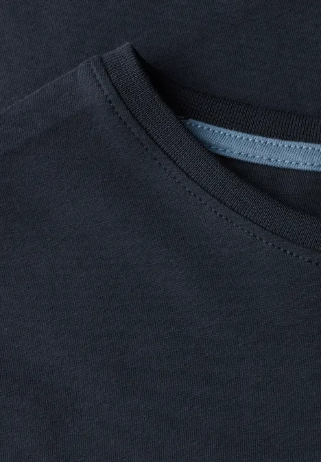 T-shirt avec wording dark ink blue