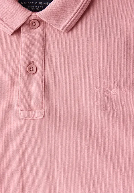 Piquée polo pastel peach