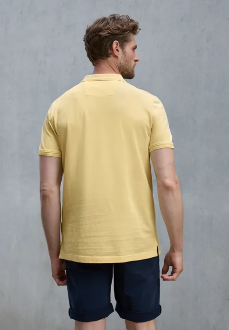 Piquée polo sunny yellow