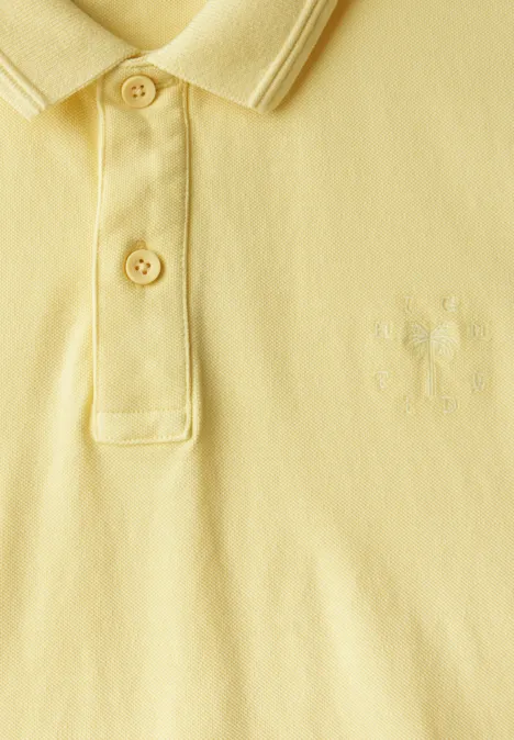 Piquée polo sunny yellow