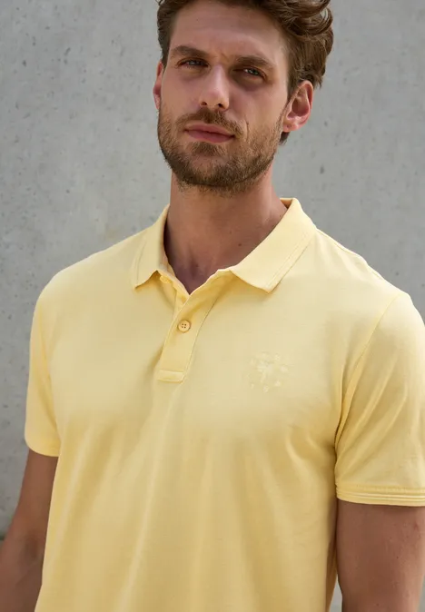 Piquée polo sunny yellow