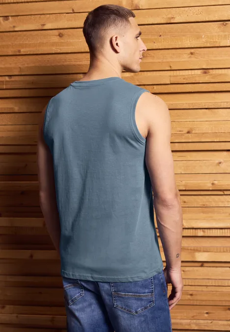 Basic tank top dusty blue