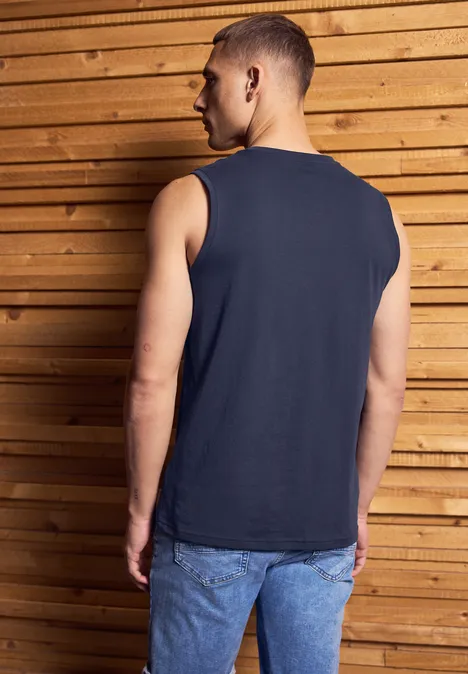 Basic tank top dark navy blue