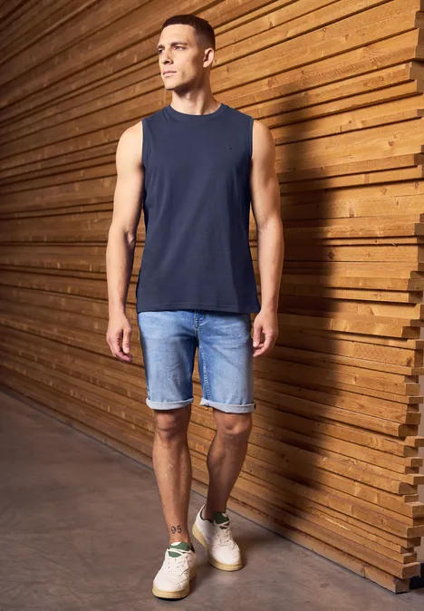 Basic tank top dark navy blue