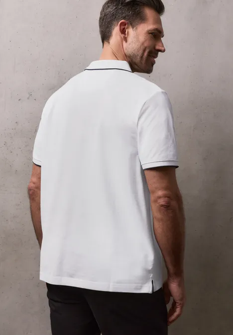 Basic Poloshirt bright white