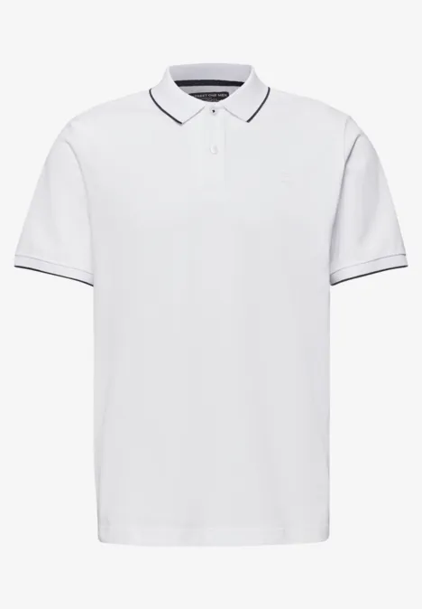 Basic Poloshirt bright white