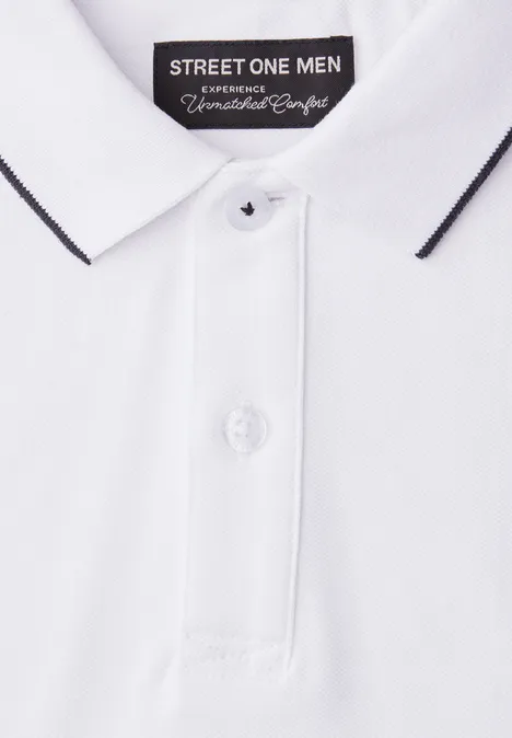Basic Poloshirt bright white