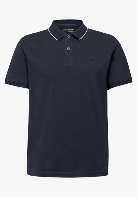Basic Poloshirt dark ink blue