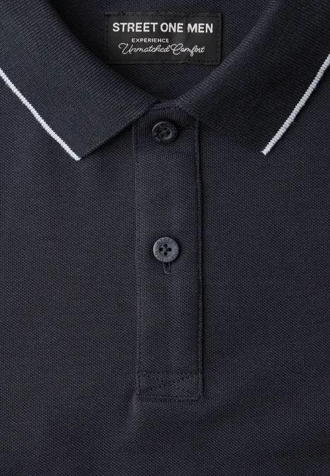 Basic Poloshirt dark ink blue