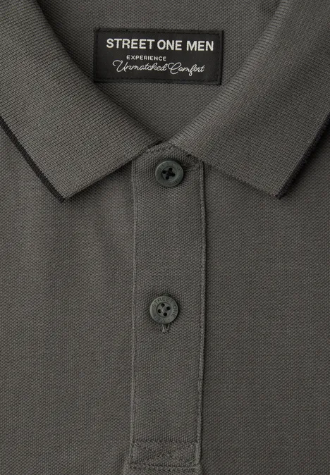 Koszulka Polo Basic oil grey