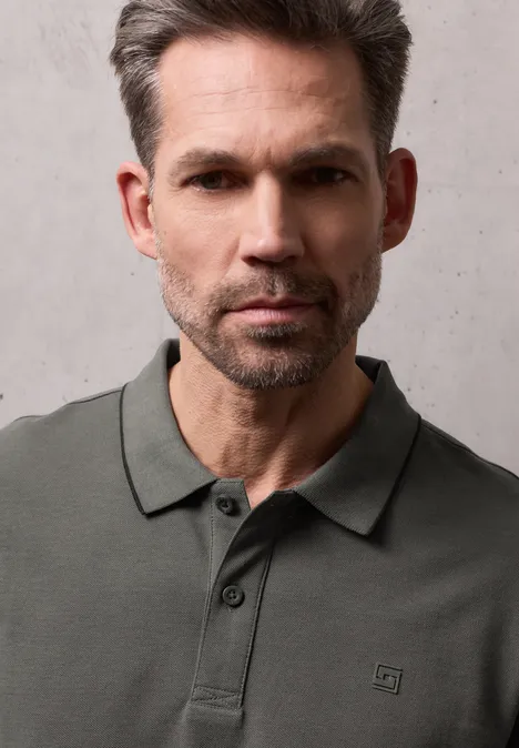 Koszulka Polo Basic oil grey